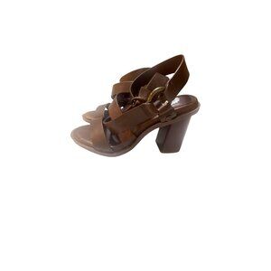 Yellow‎ Box Womens Brown Strappy Heeled Sandals Size 8